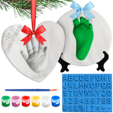 Luna Bean Baby Handprint & Baby Footprint Kit - Fun & Easy DIY Ornament Baby Keepsake Kit for Baby Boys & Girls, Newborn Gift, Baby's First Christmas, New Mom Gifts, Baby Shower Registry, Holiday